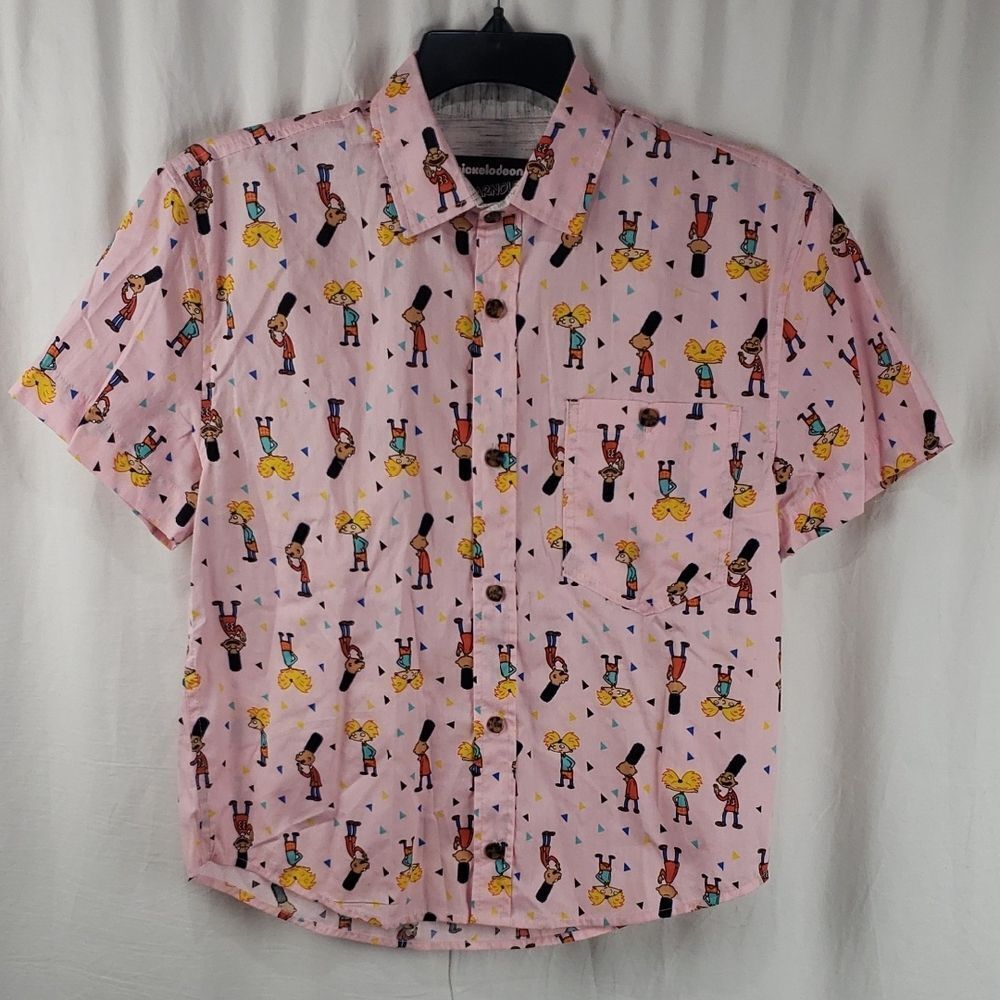 Nickelodeon Hey Arnold! Women's Small Pink Crop Top